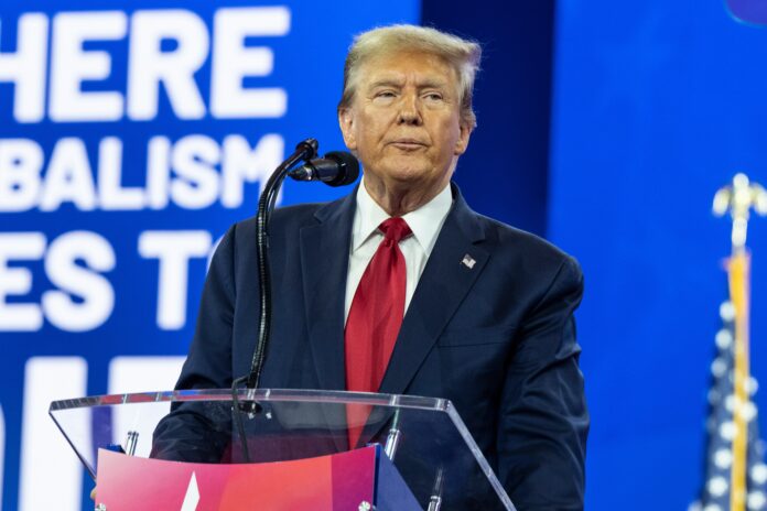 Former,President,Donald,J.,Trump,Speaks,During,Cpac,Conference,2024